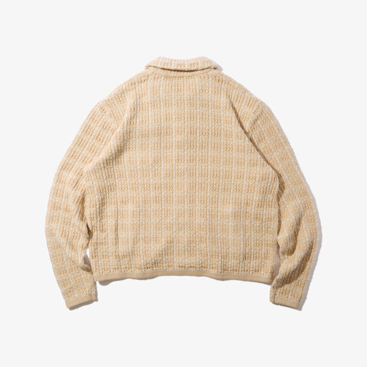 Tweed Knit Jacket (Ivory)