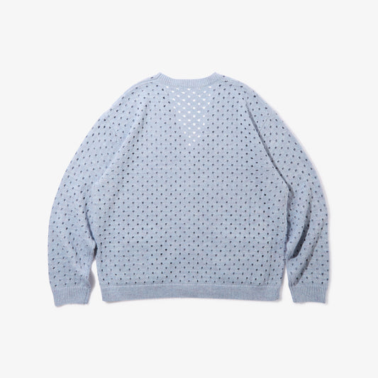 Cotton Mohair Cardigan (Blue Grey)