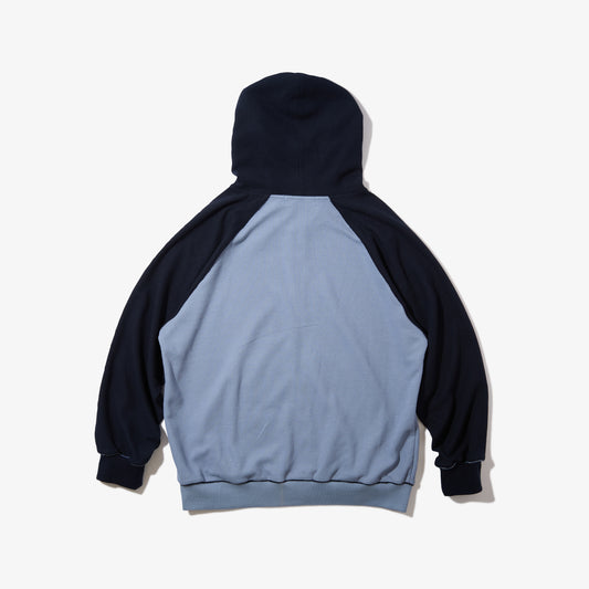 Full Zip Hooded Dry Waffle (Blue)