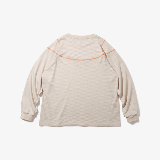 Stitched Mesh L/S Top (Sand)