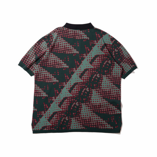 Brushed Terrain Knit Polo (Green)