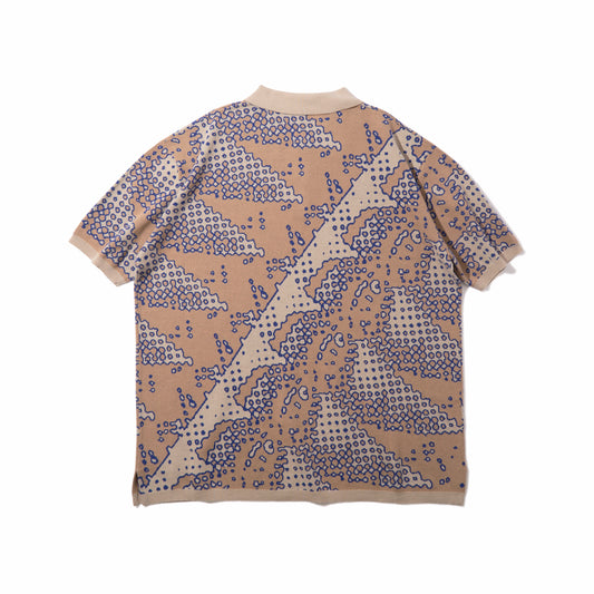 Brushed Terrain Knit Polo (Sand)