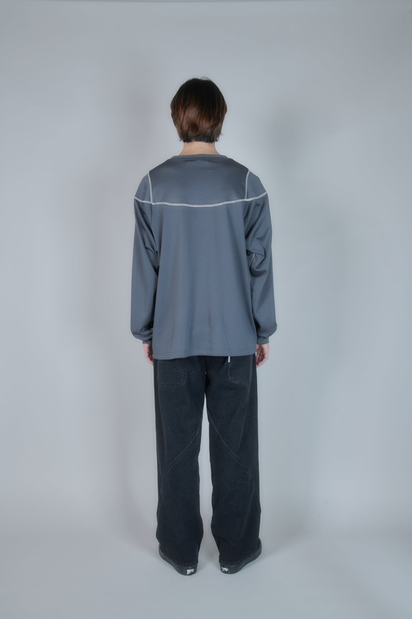Stitched Mesh L/S Top (Sand)