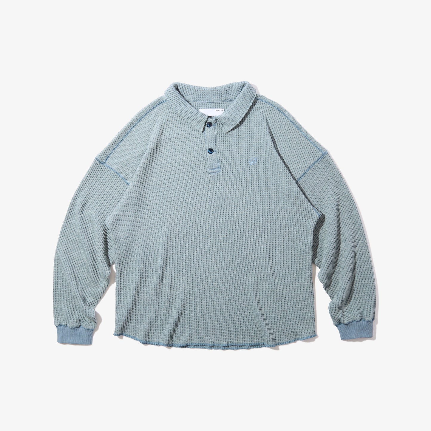 Waffle L/S Polo (Sax)