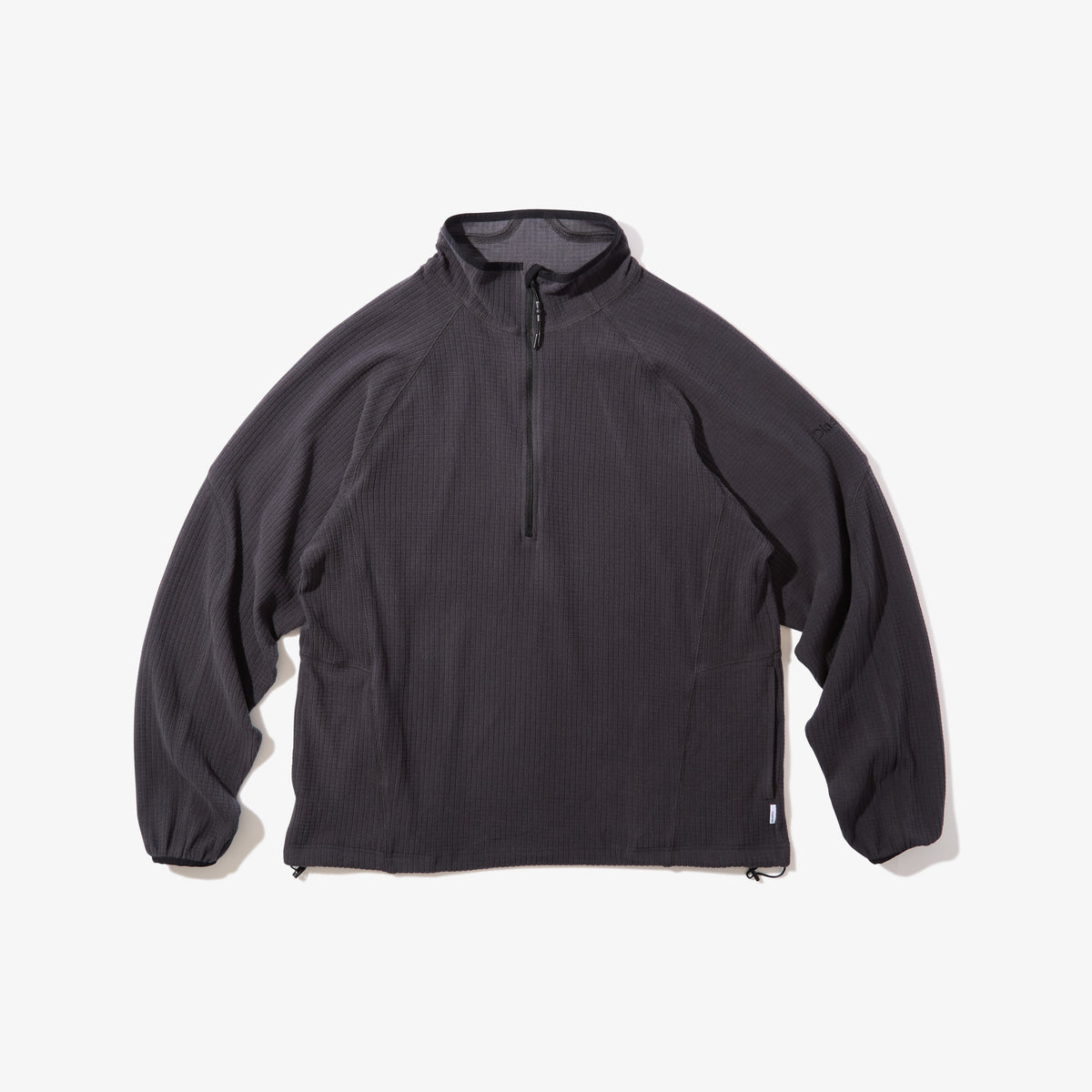 Grid Fleece Pullover (Black)