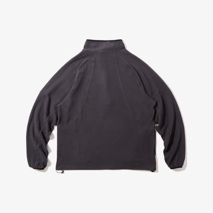 Grid Fleece Pullover (Black)