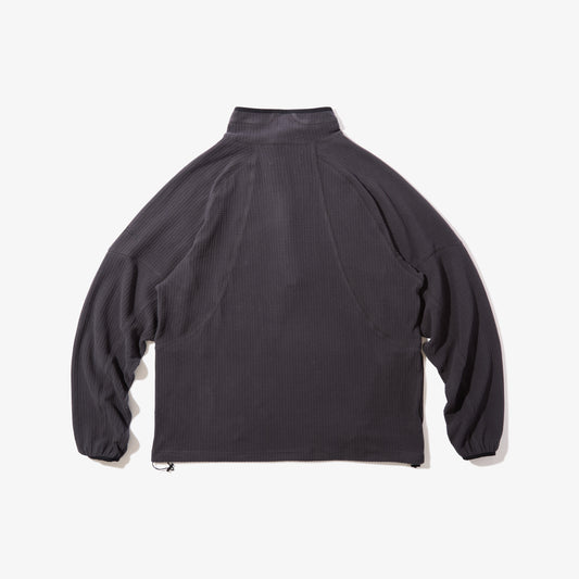 Grid Fleece Pullover (Black)