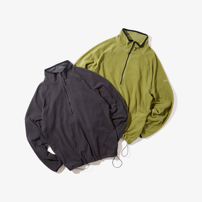 Grid Fleece Pullover (Black)