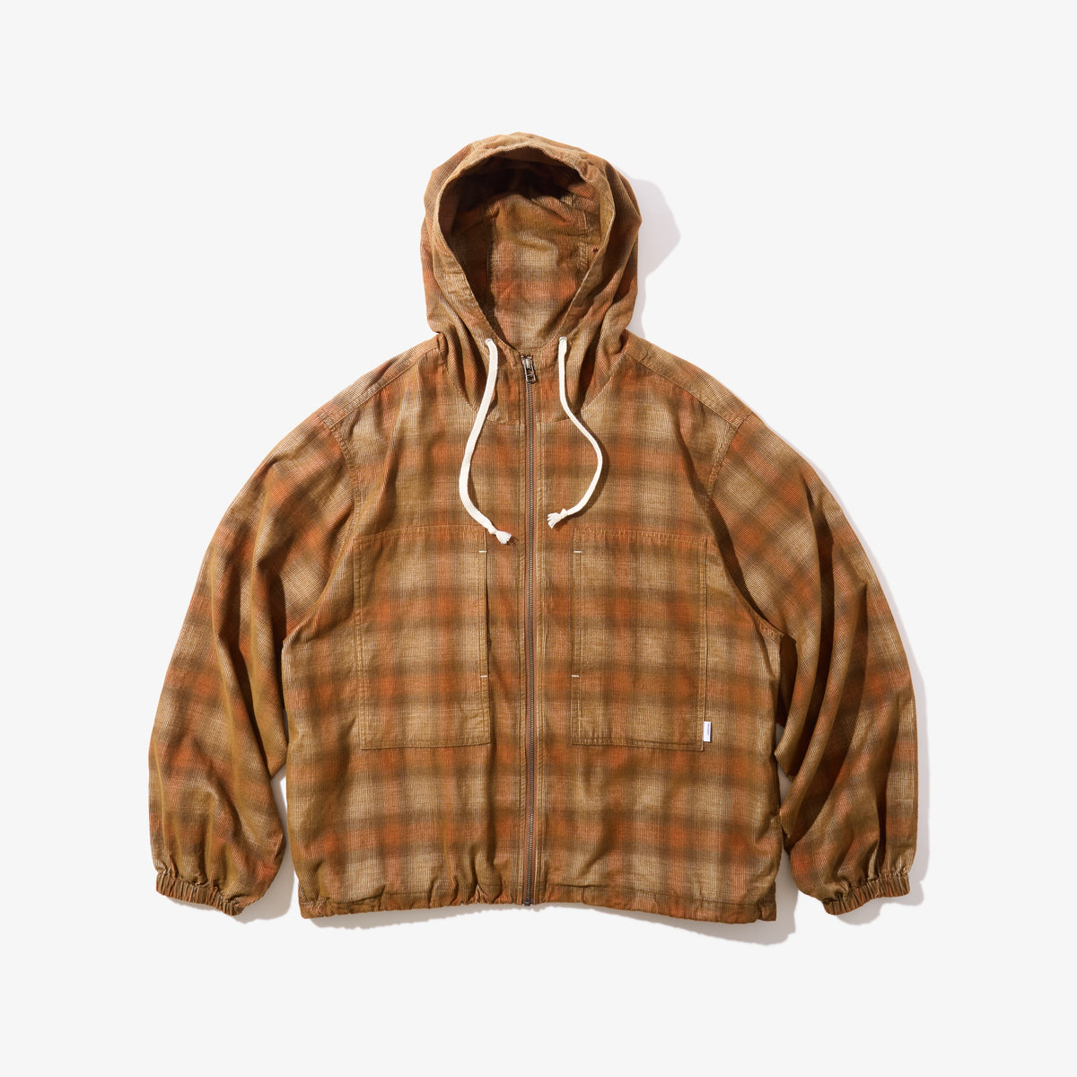 Hooded Corduroy Shirt (Brown)