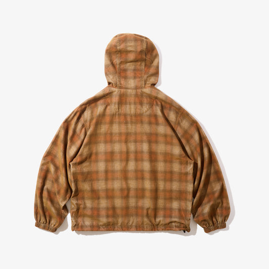 Hooded Corduroy Shirt (Brown)