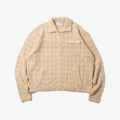 Tweed Knit Jacket (Ivory)