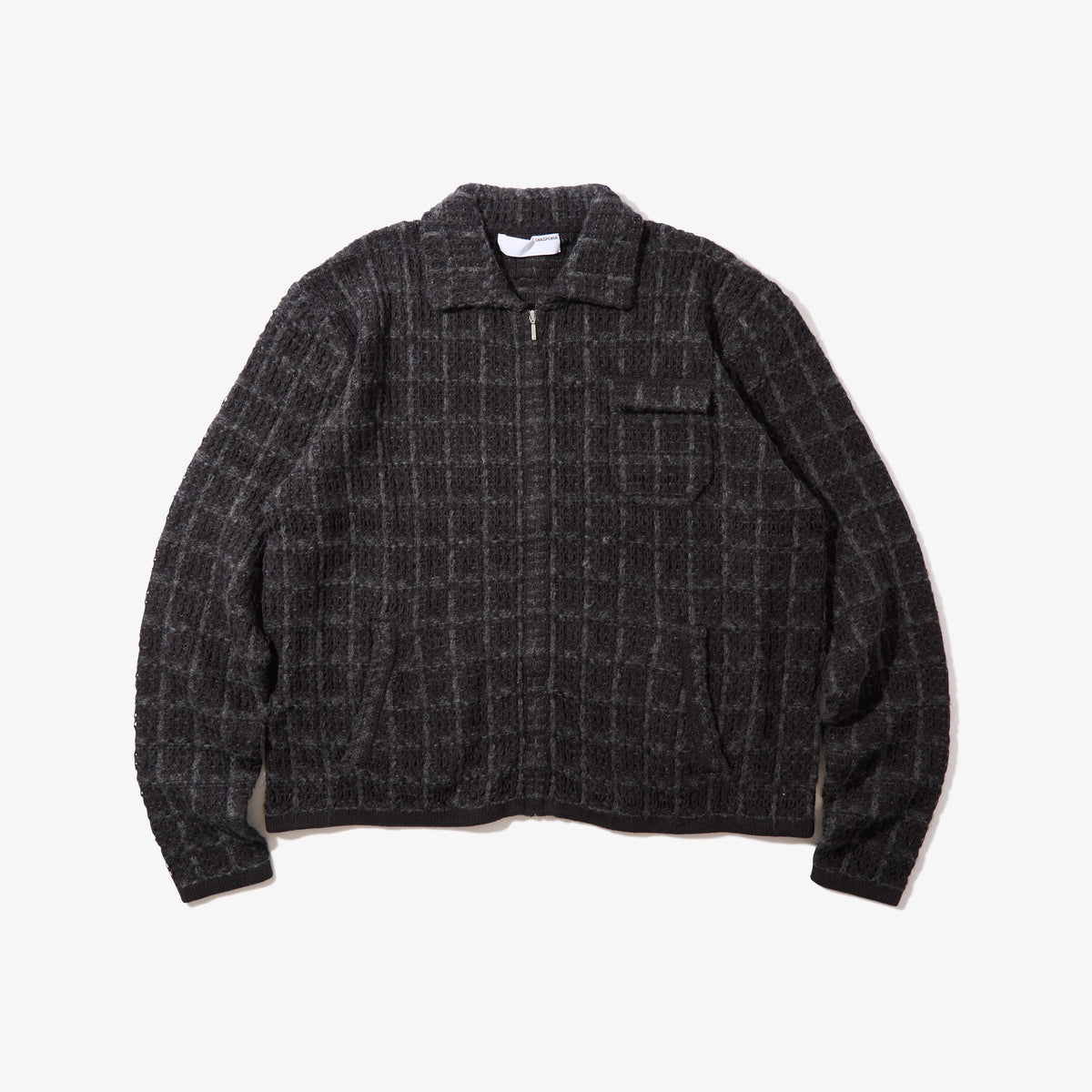 Tweed Knit Jacket (Black)