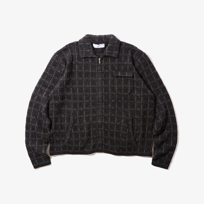 Tweed Knit Jacket (Black)
