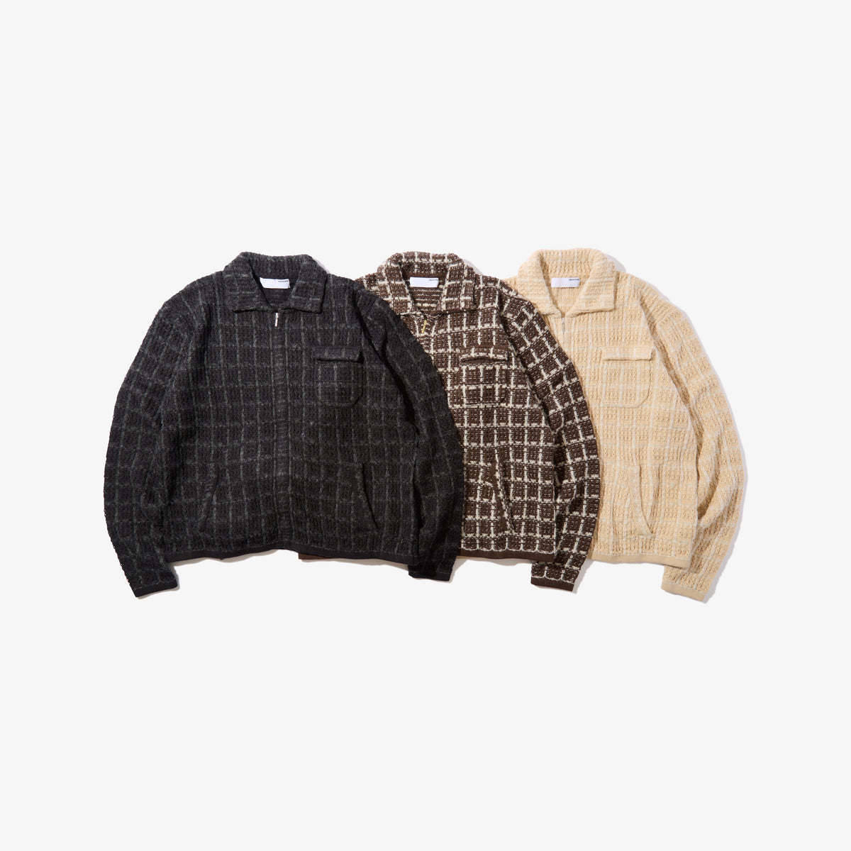 Tweed Knit Jacket (Black)