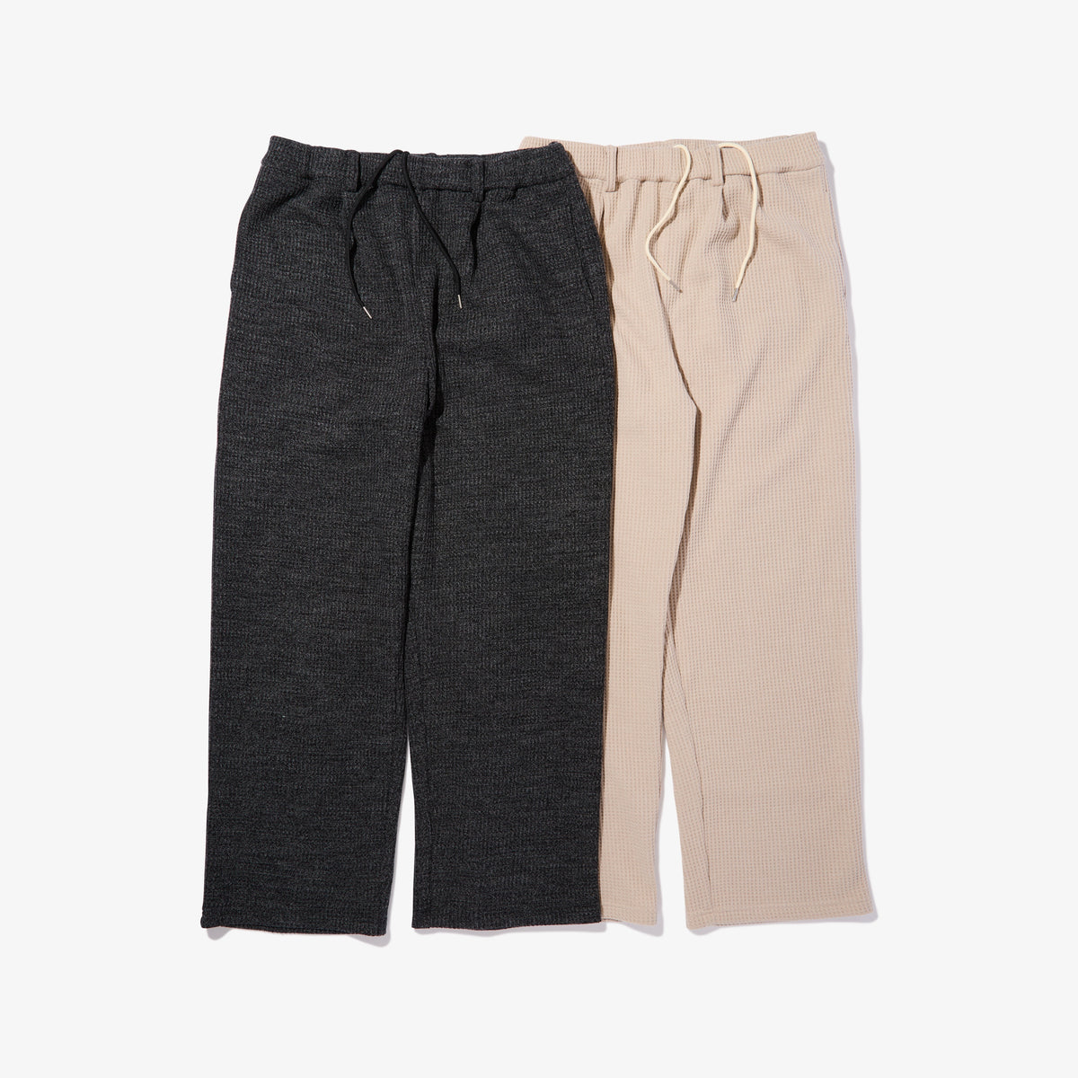Villa Waffle Trousers (Black)
