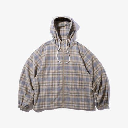 Hooded Corduroy Shirt (Blue)