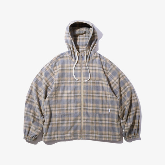 Hooded Corduroy Shirt (Blue)