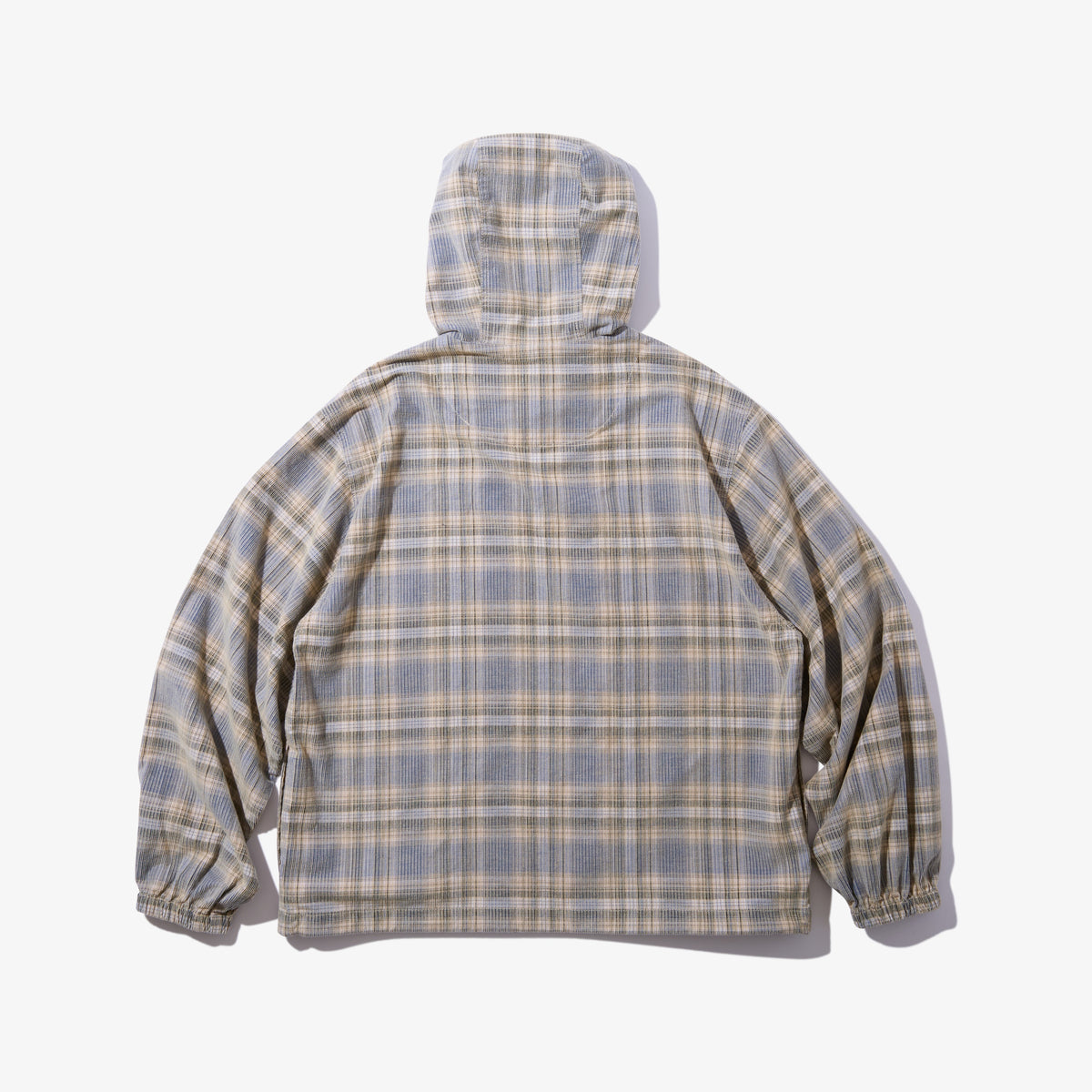 Hooded Corduroy Shirt (Blue)