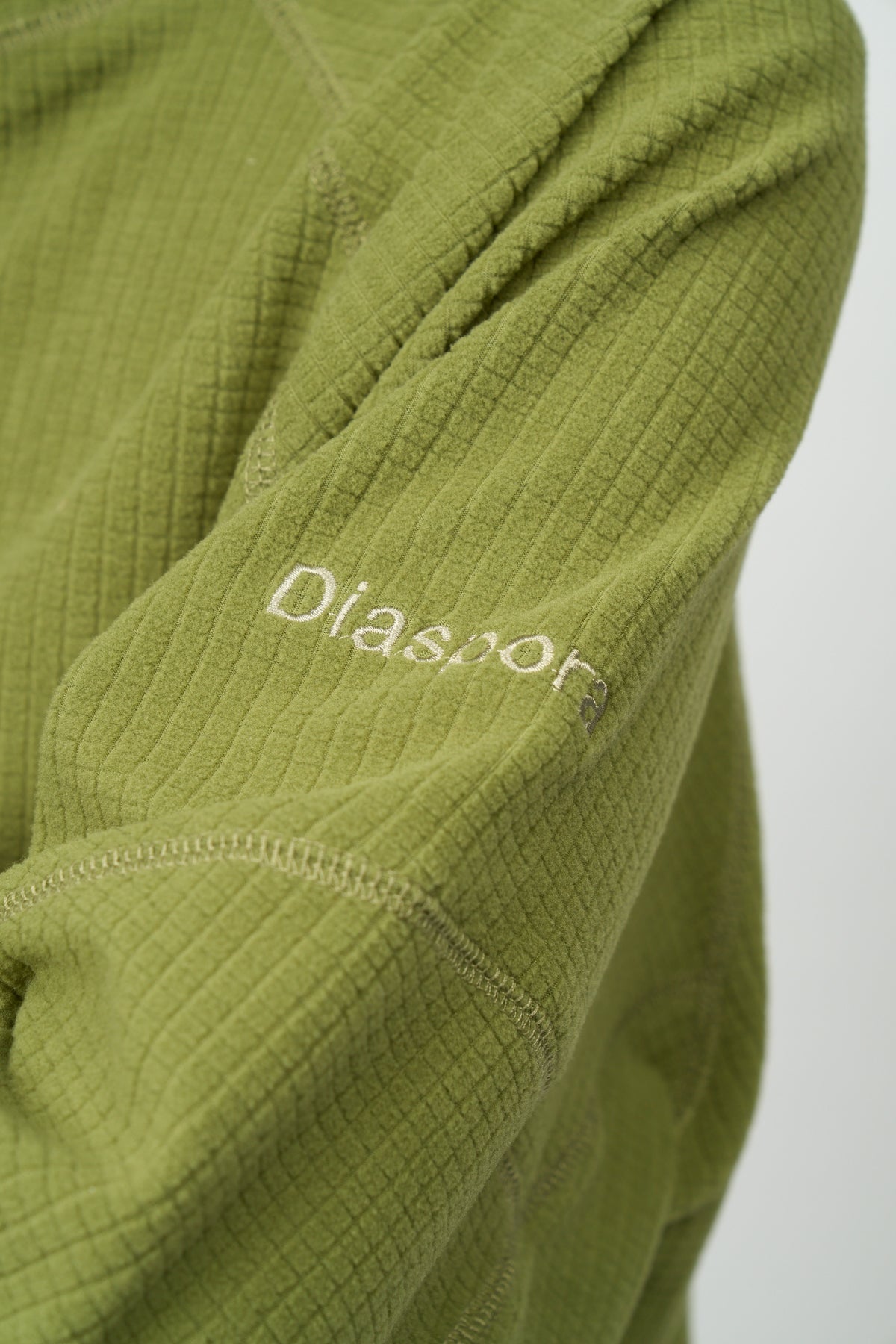 Grid Fleece Pullover (Green)