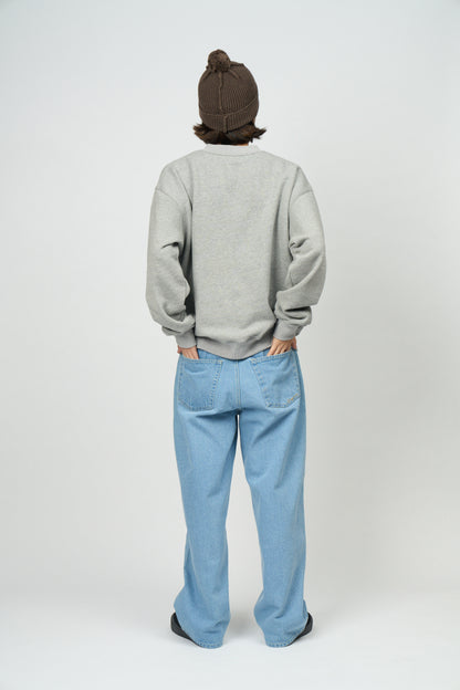 College Logo Crewneck Sweatshirt (Ash)