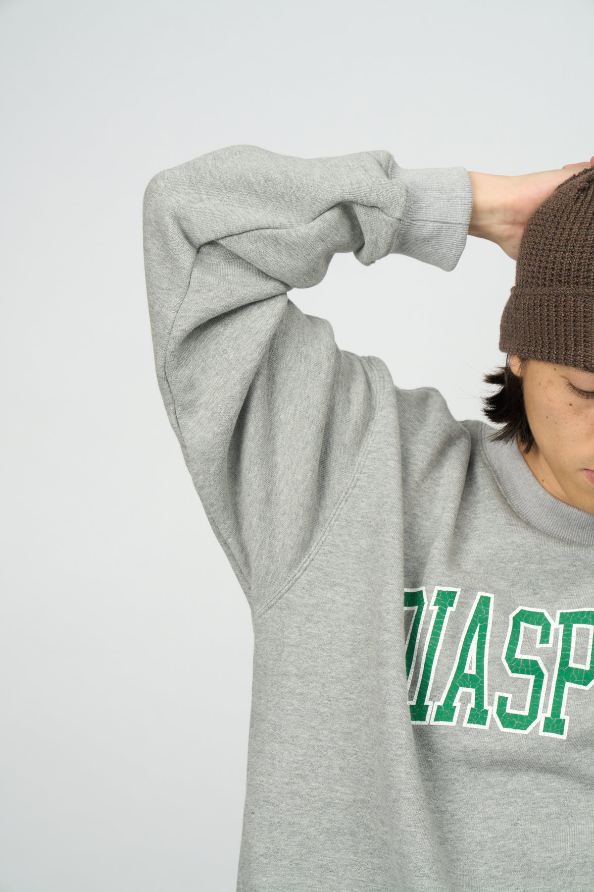College Logo Crewneck Sweatshirt (Ash)
