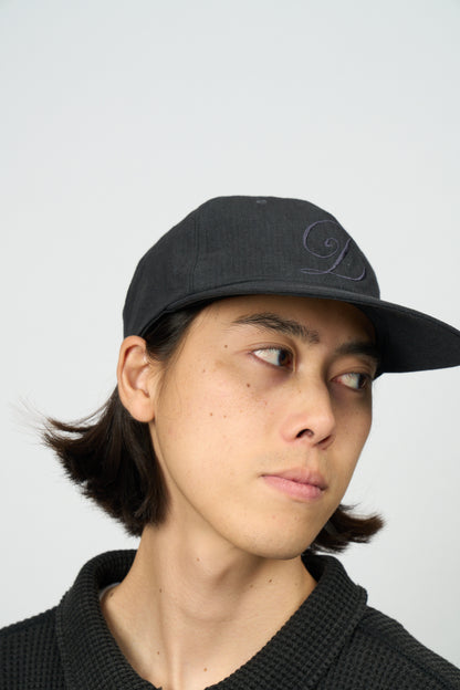 Script Low Ball Cap (Black)