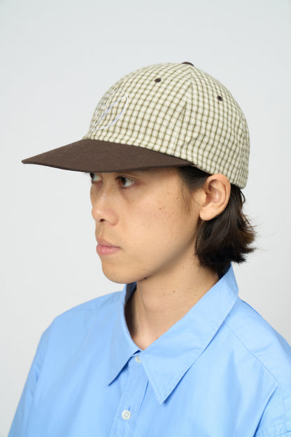 Script Low Ball Cap (Plaid)