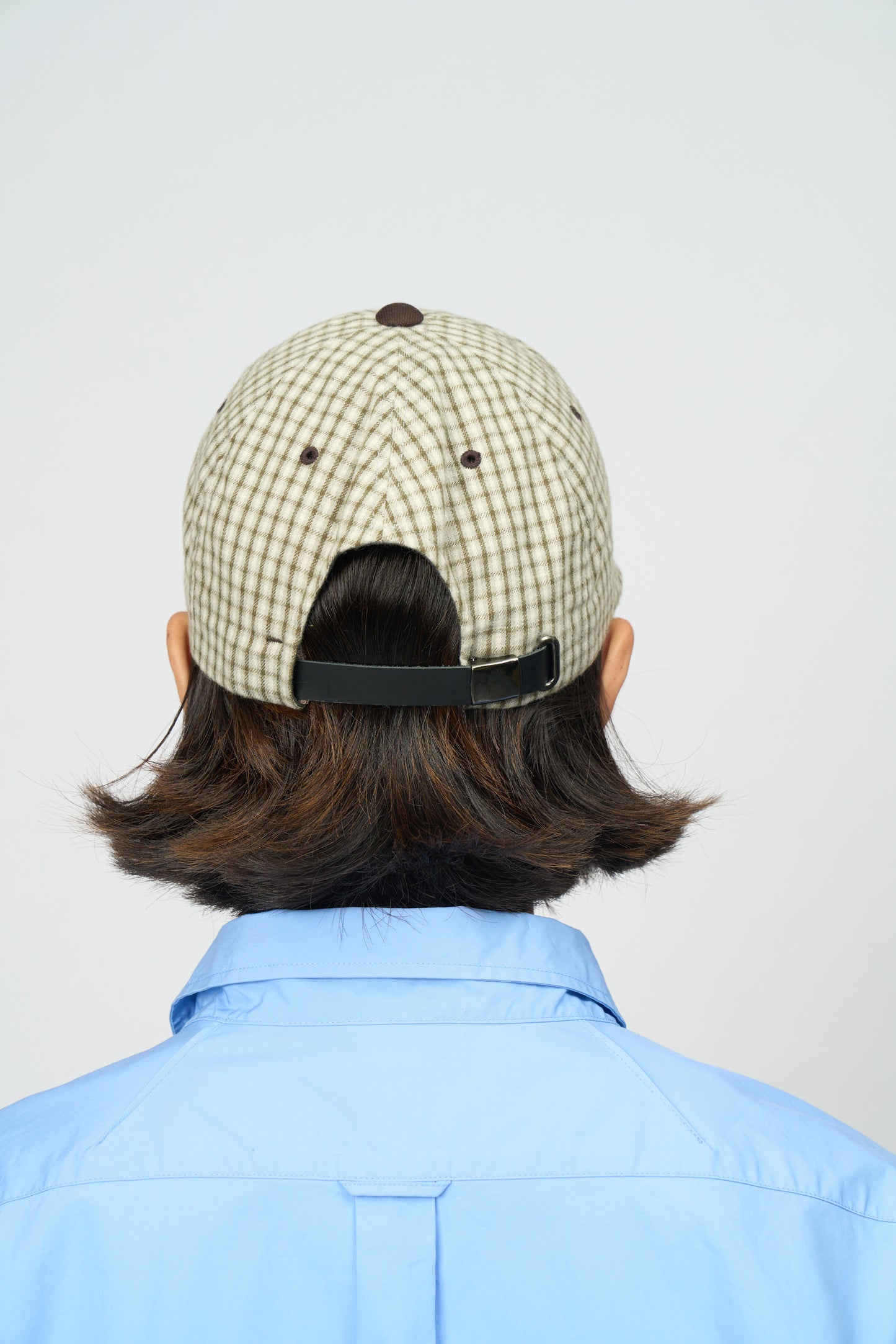 Script Low Ball Cap (Plaid)