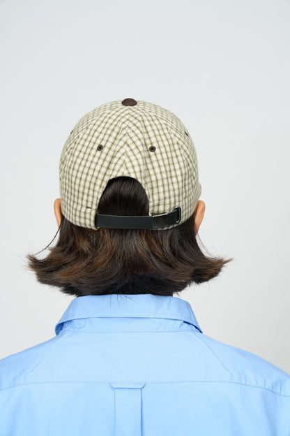 Script Low Ball Cap (Plaid)