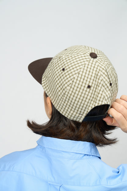 Script Low Ball Cap (Plaid)