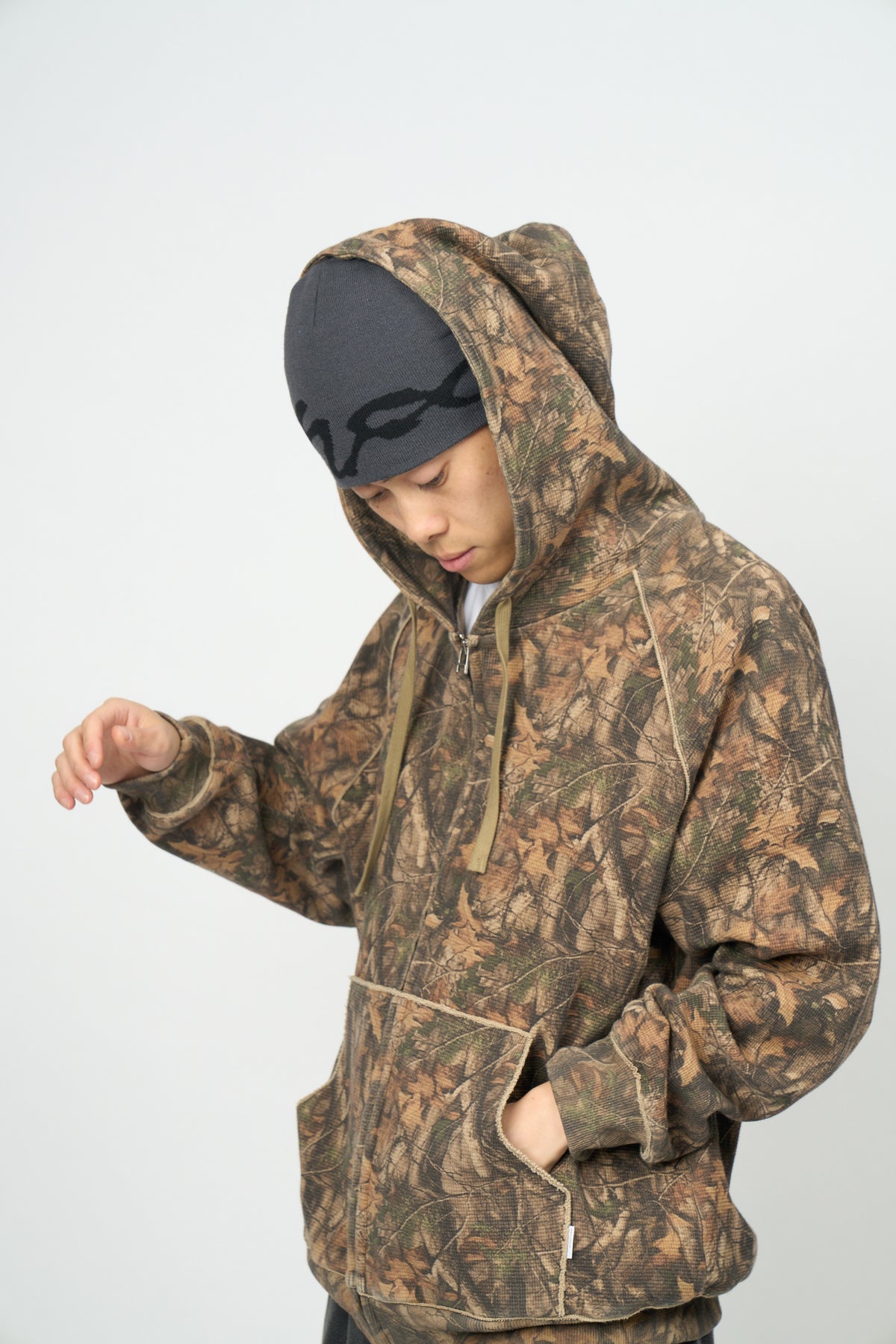 Dry Waffle Full Zip Hoodie (Realtree Camo)