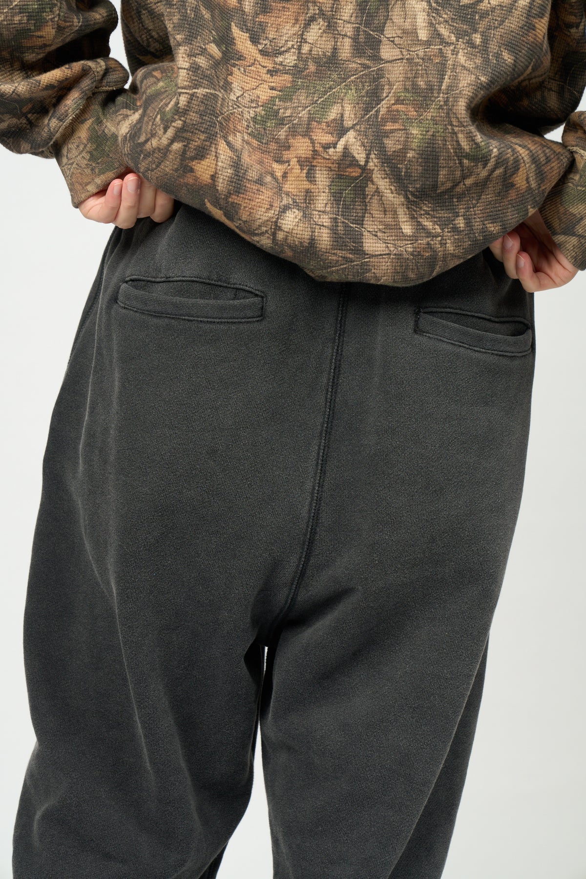Dyed Sweat Pants (Black)