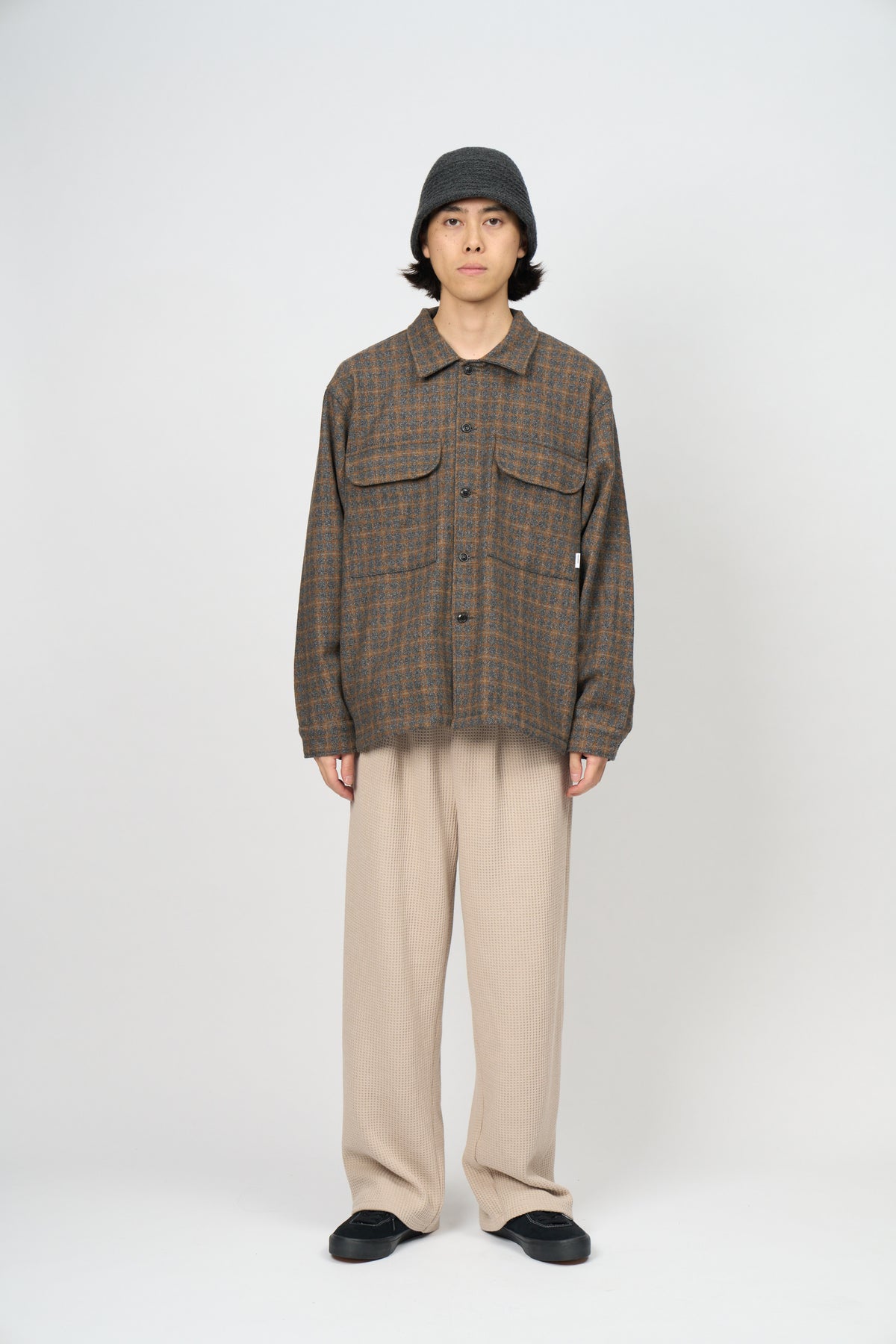 Villa Waffle Trousers (Black)