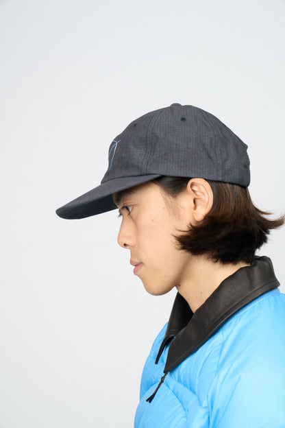 Script Low Ball Cap (Navy)