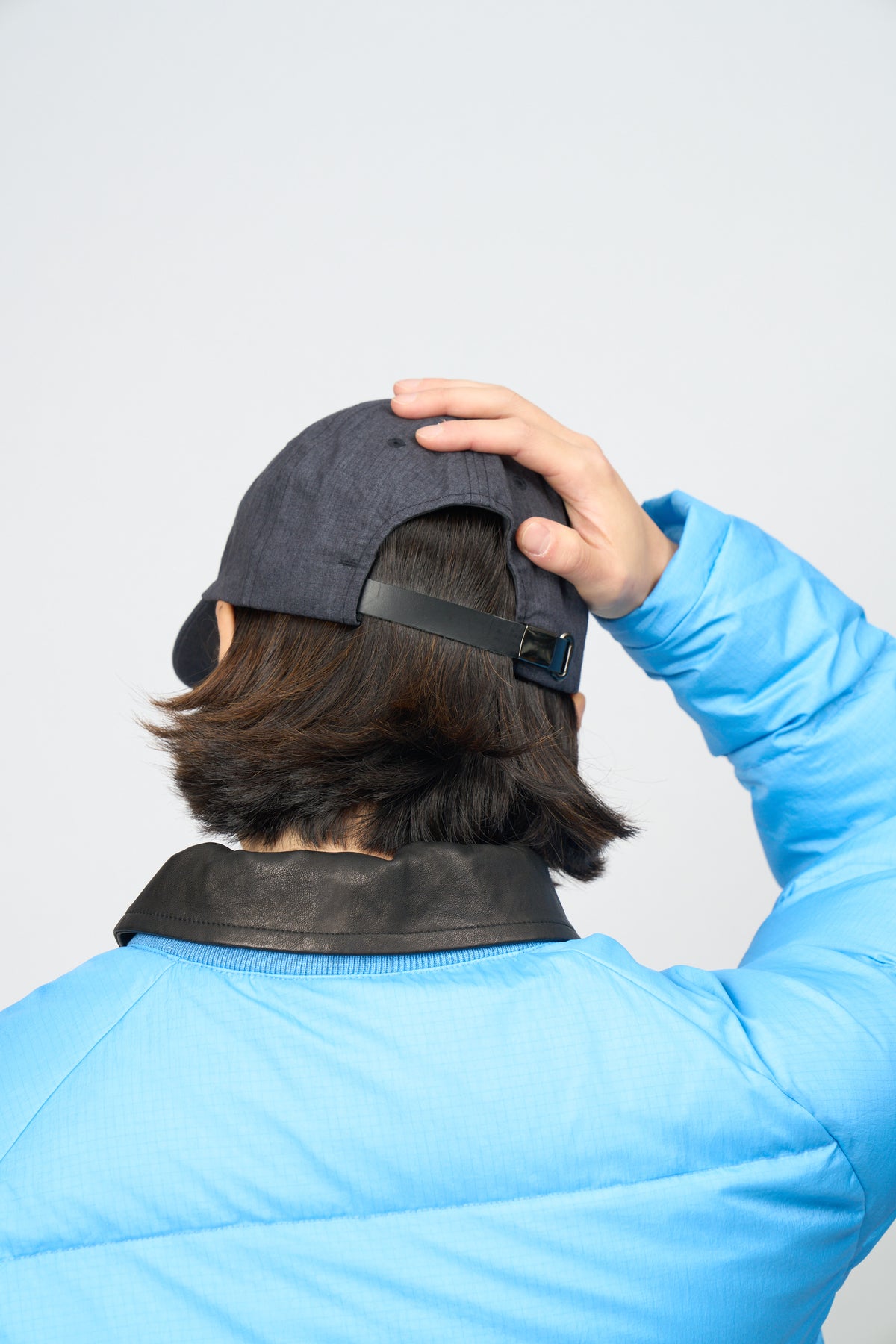 Script Low Ball Cap (Navy)