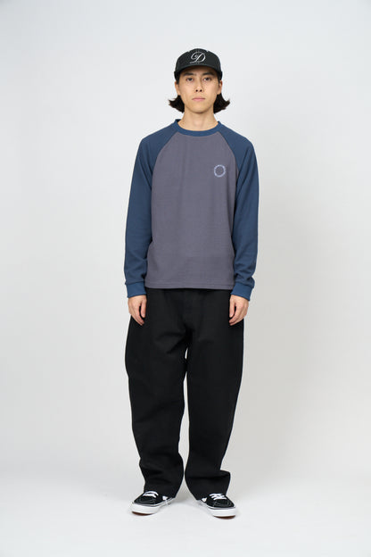 Dry Waffle L/S Top Navy