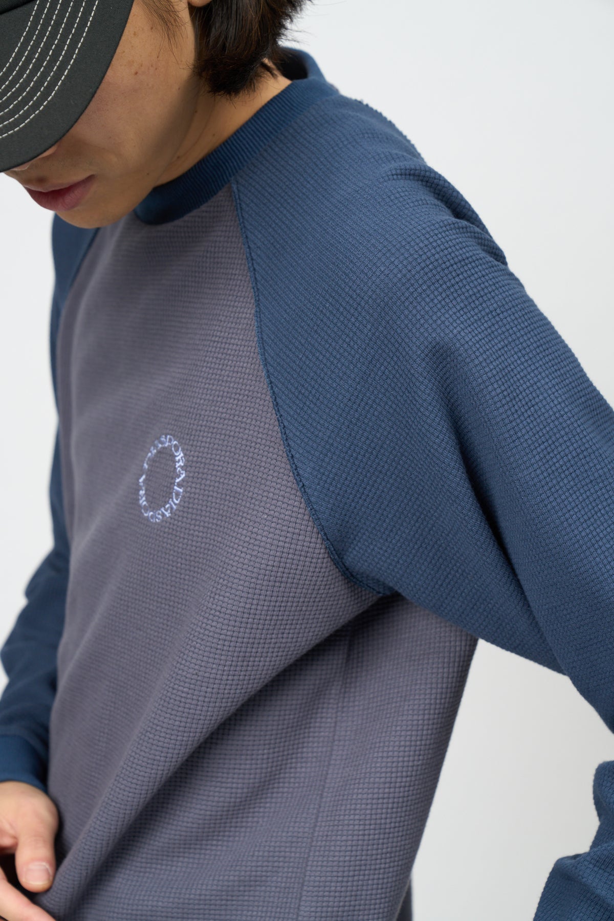 Dry Waffle L/S Top Navy