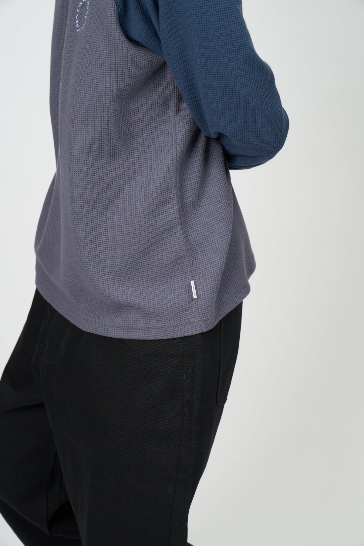 Dry Waffle L/S Top Navy