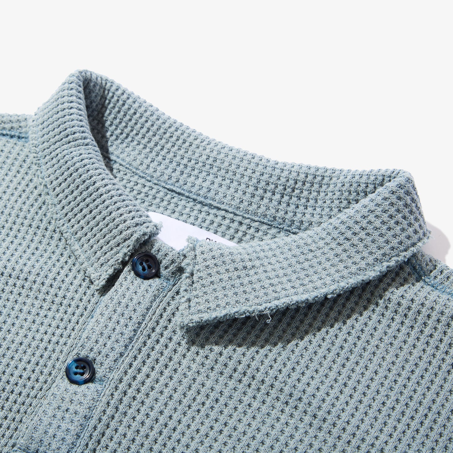 Waffle L/S Polo (Sax)