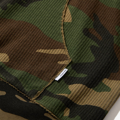 Dry Waffle Full Zip Hoodie (Woodland Camo)