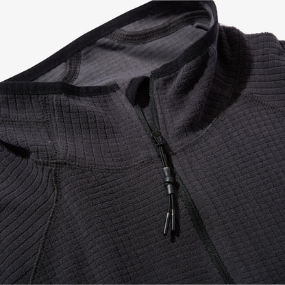 Grid Fleece Pullover (Black)