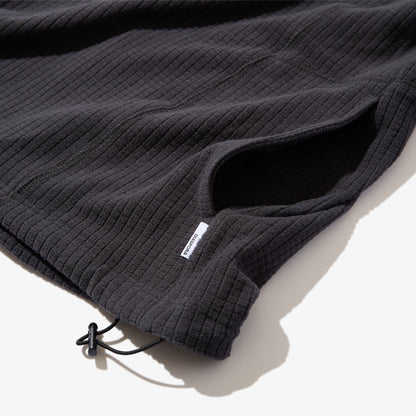 Grid Fleece Pullover (Black)
