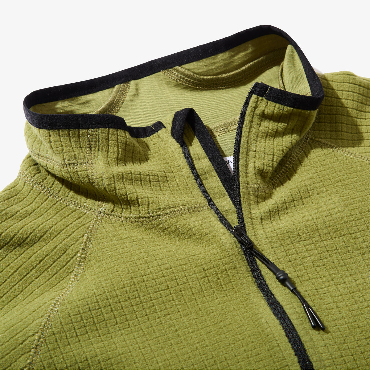 Grid Fleece Pullover (Green)