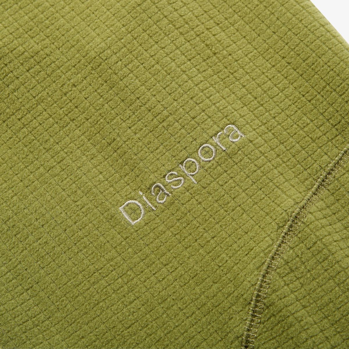 Grid Fleece Pullover (Green)