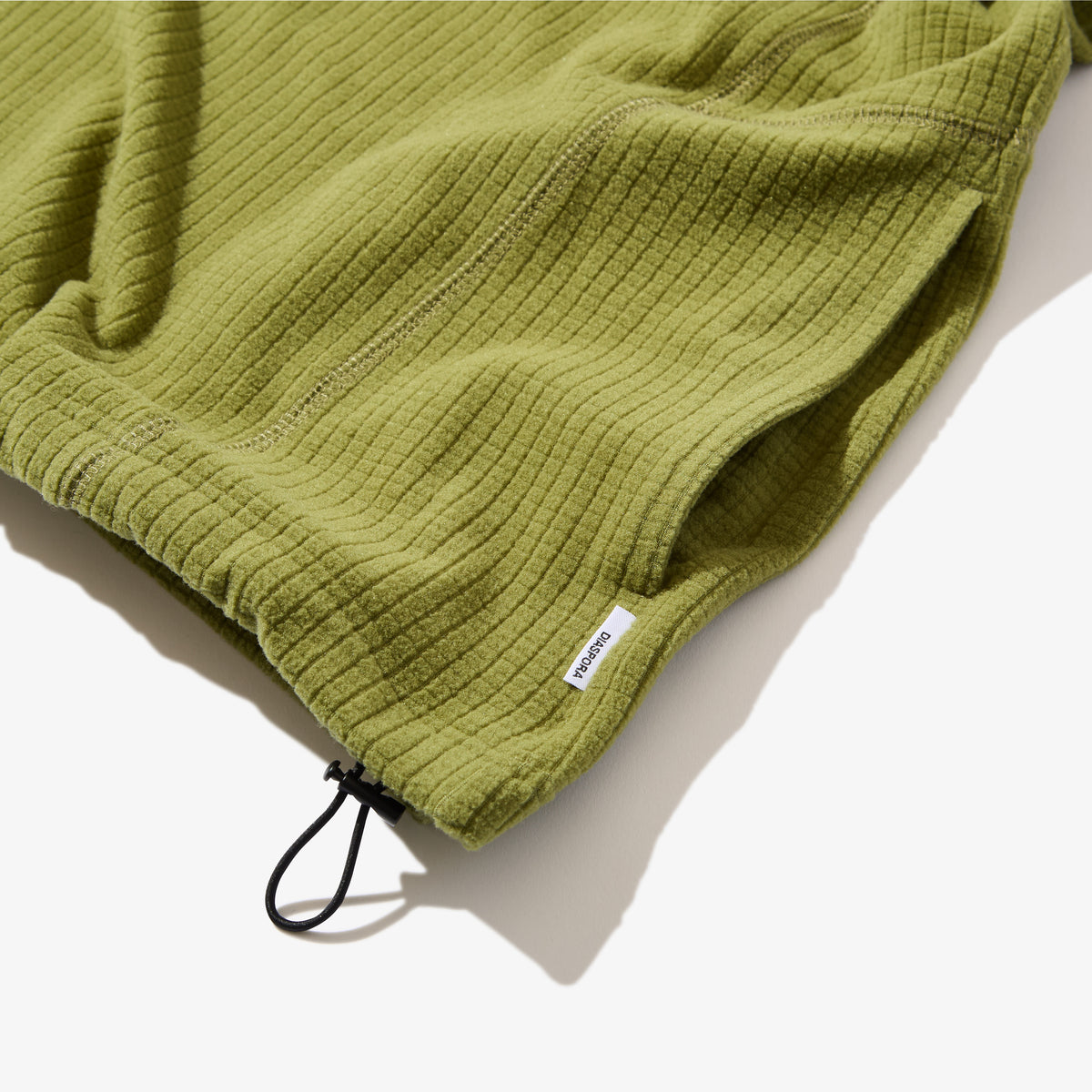 Grid Fleece Pullover (Green)