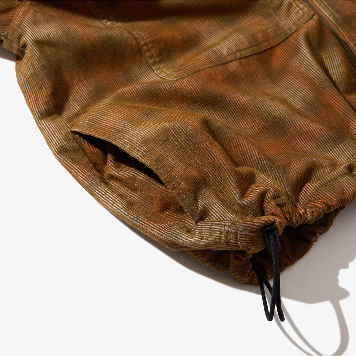 Hooded Corduroy Shirt (Brown)