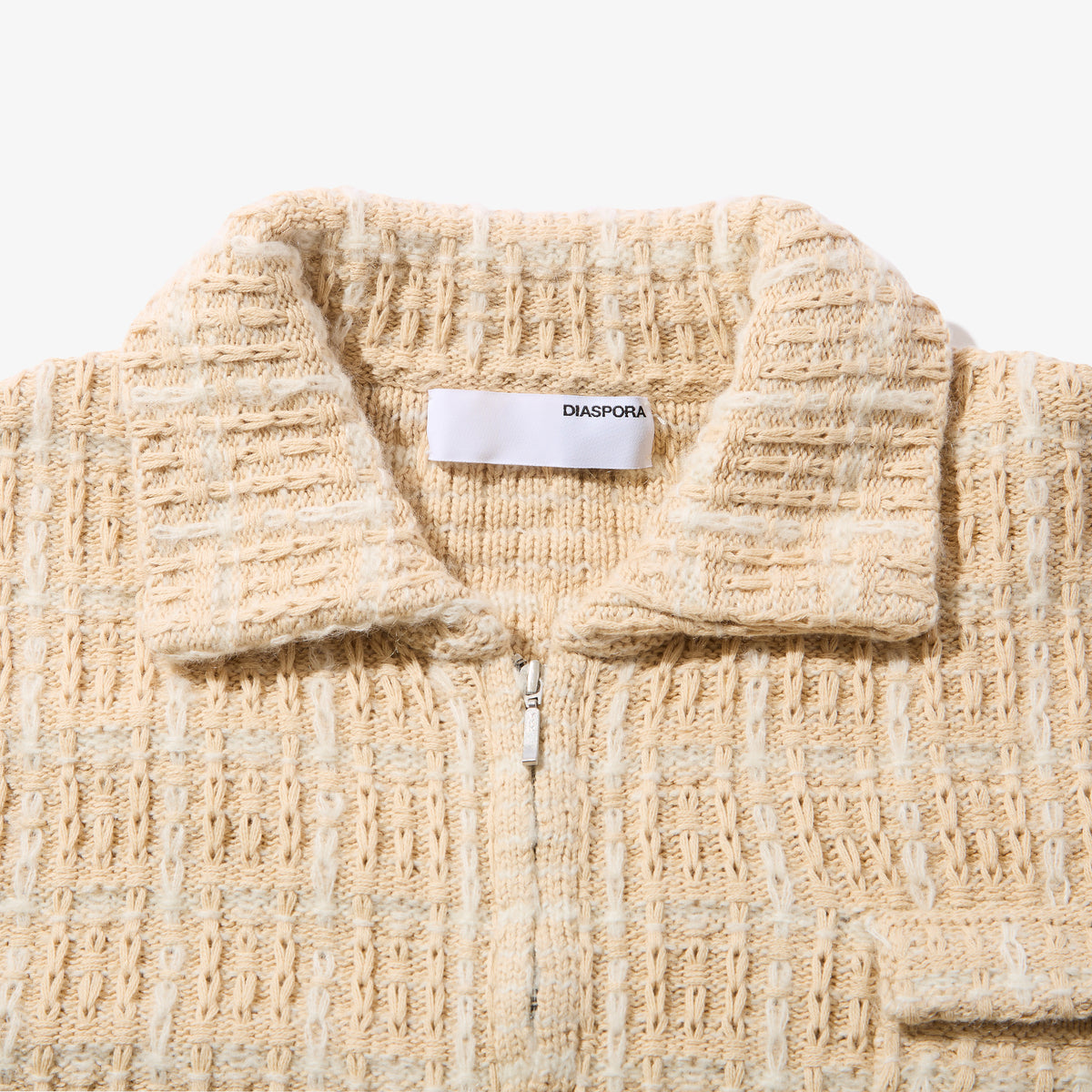 Tweed Knit Jacket (Ivory)