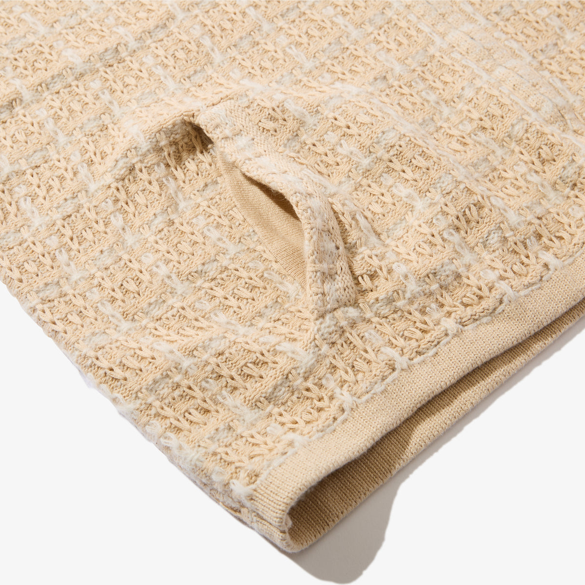Tweed Knit Jacket (Ivory)