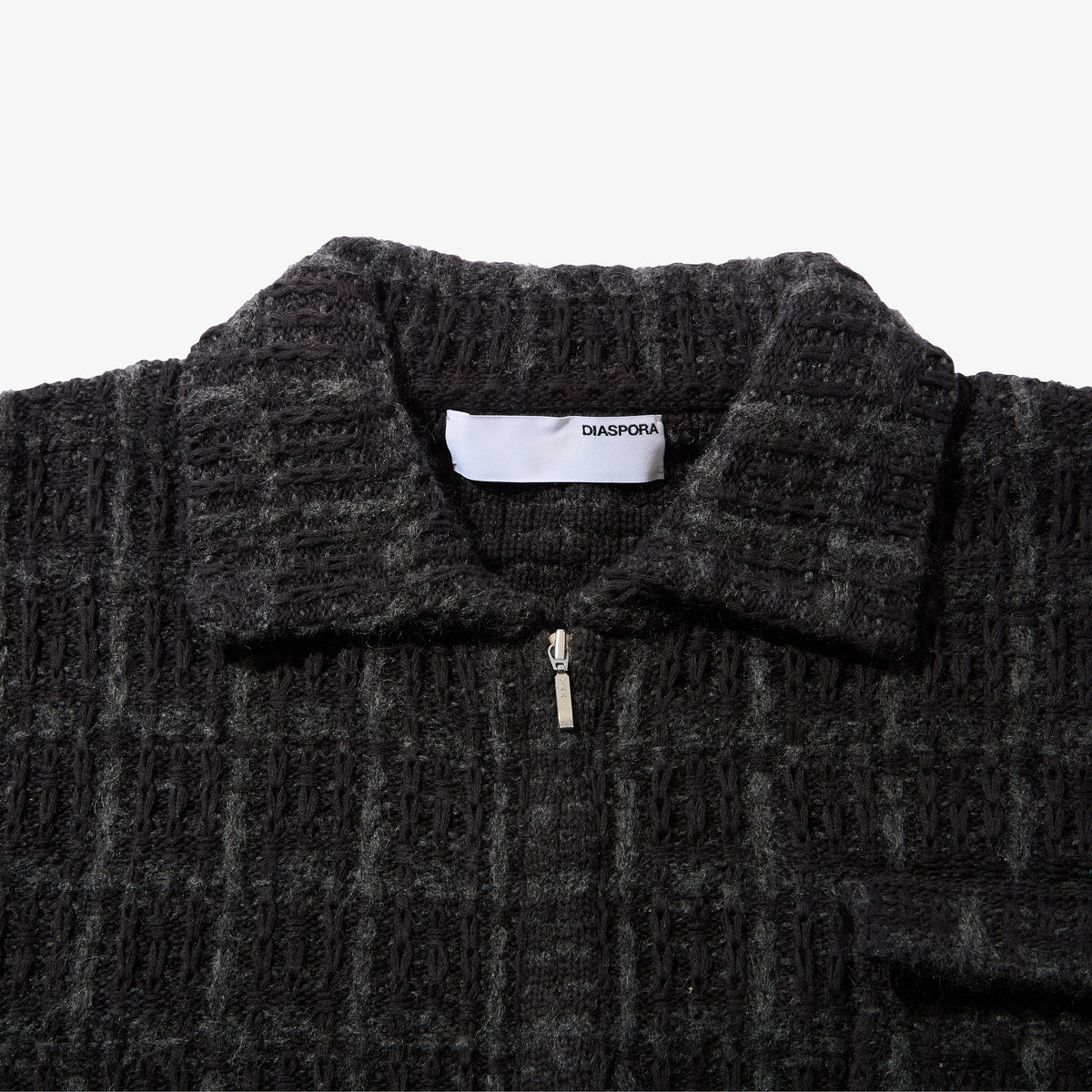 Tweed Knit Jacket (Black)