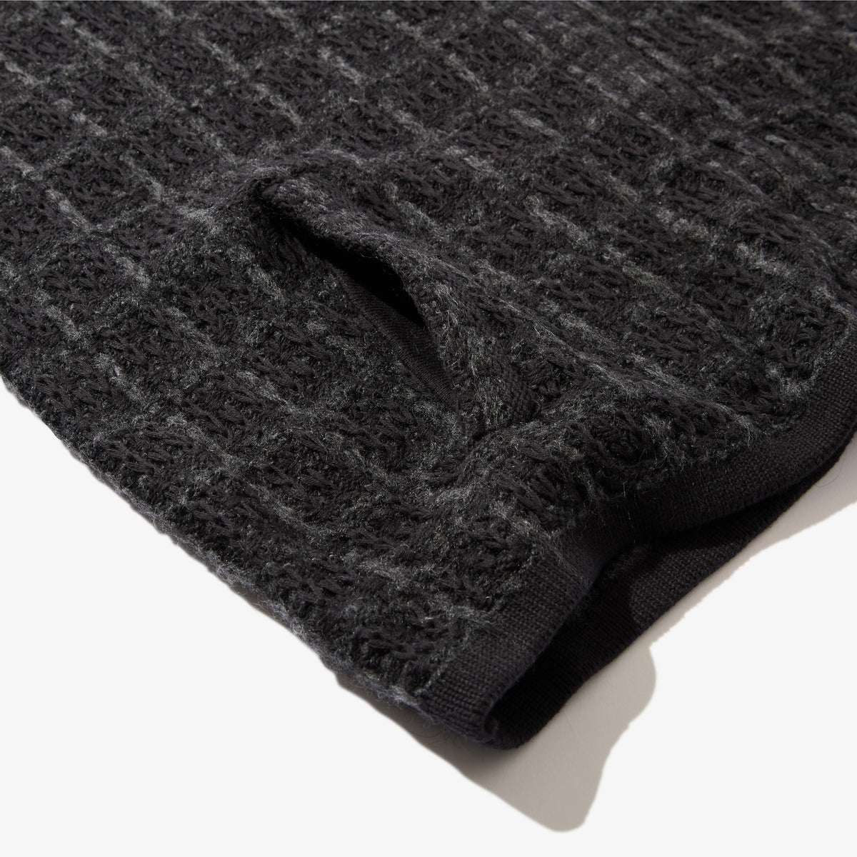 Tweed Knit Jacket (Black)
